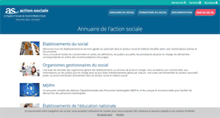 Desktop Screenshot of annuaire.action-sociale.org