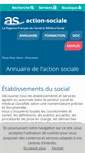 Mobile Screenshot of annuaire.action-sociale.org