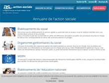 Tablet Screenshot of annuaire.action-sociale.org