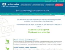 Tablet Screenshot of boutique.action-sociale.org