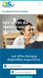 Mobile Screenshot of emploi.action-sociale.org