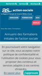 Mobile Screenshot of formations.action-sociale.org