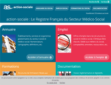 Tablet Screenshot of action-sociale.org